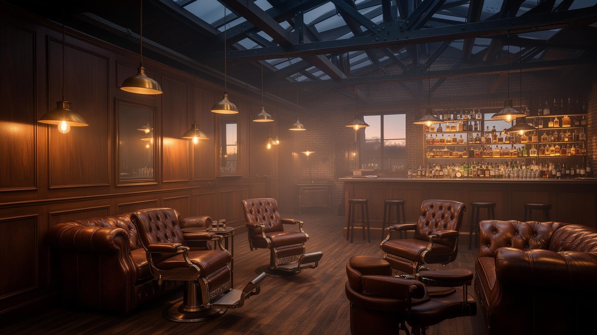 The Oak & Iron lounge interior